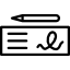 Paiement par chèque 
